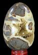Calcite Crystal Filled Septarian Geode Egg - Utah #60576-1